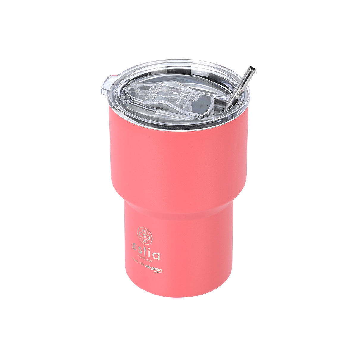 ESTIA ΘΕΡΜΟΣ MUG LITE SAVE THE AEGEAN 400ml FUSION CORAL