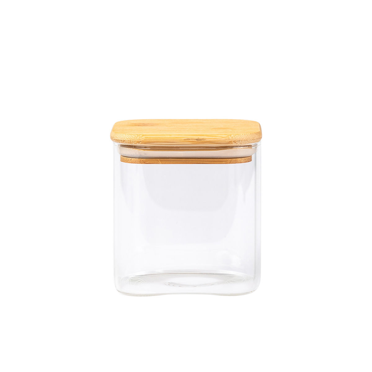 ESTIA ΔΟΧΕΙΟ ΑΠΟΘΗΚΕΥΣΗΣ BAMBOO ESSENTIALS 550ml ΓΥΑΛΙΝΟ ΜΕ ΚΑΠΆΚΙ