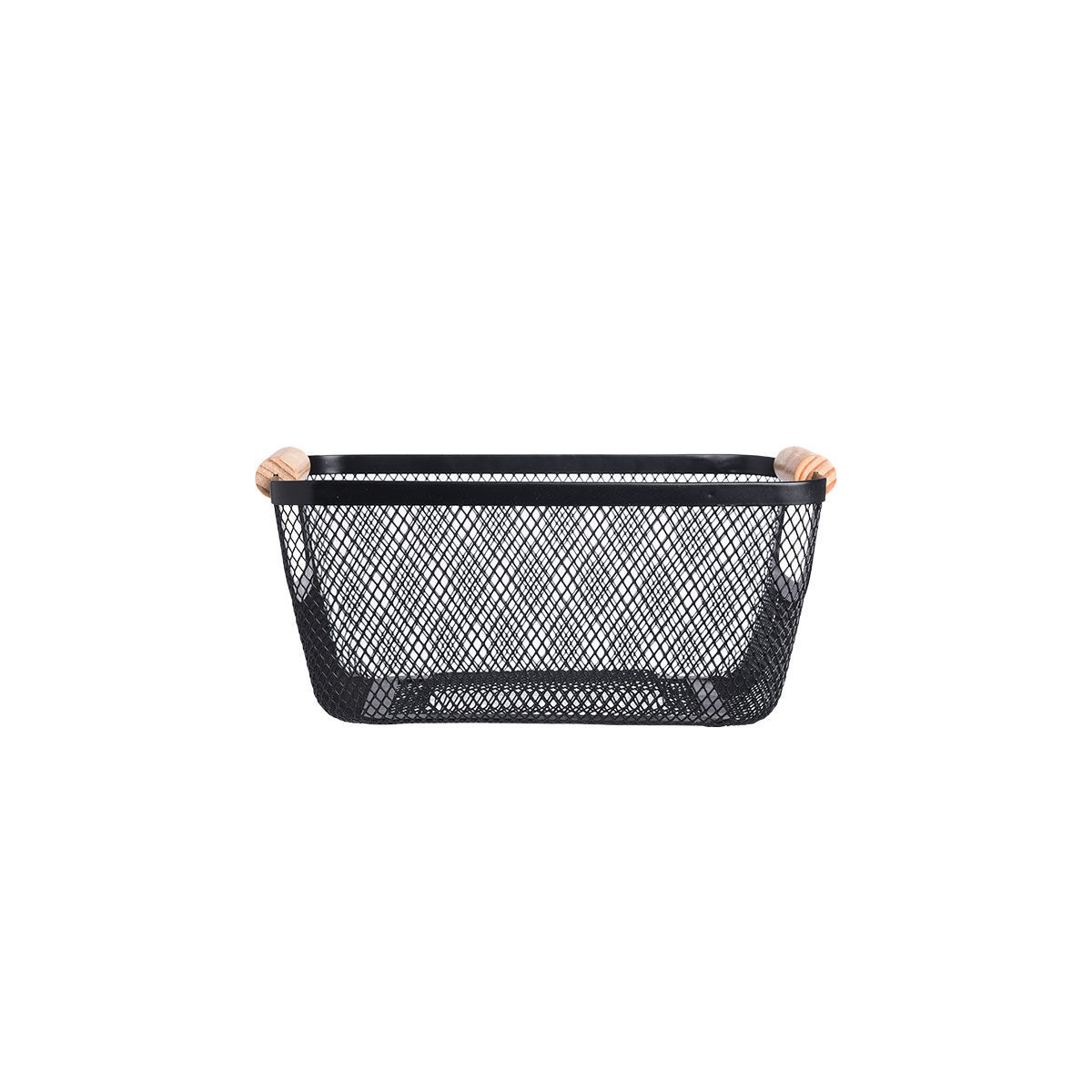 ESTIA ΚΑΛΑΘΙ ΟΡΓΑΝΩΣΗΣ BAMBOO ESSENTIALS ΜΕΤΑΛΛΙΚΟ ΜΕ ΞΥΛΙΝΕΣ ΛΑΒΕΣ 24x17x11cm