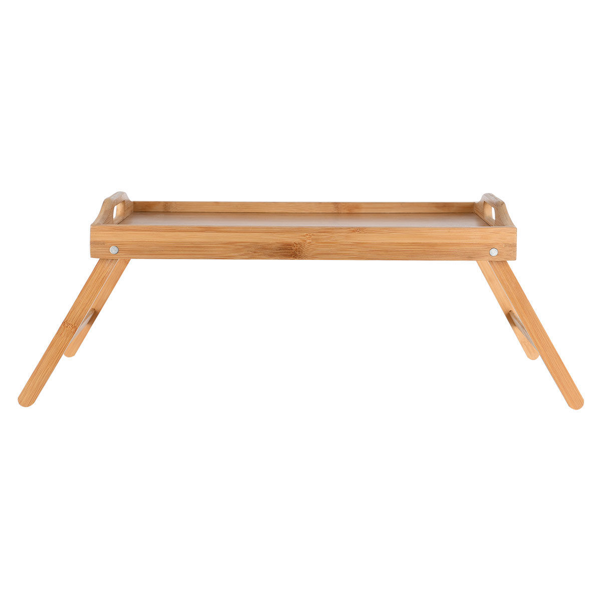 ESTIA ΔΙΣΚΟΣ ΣΕΡΒΙΡΙΣΜΑΤΟΣ BAMBOO ESSENTIALS 50x30x21cm ΜΕ ΑΝΑΔΙΠΛΟΥΜΕΝΑ ΠΟΔΙΑ