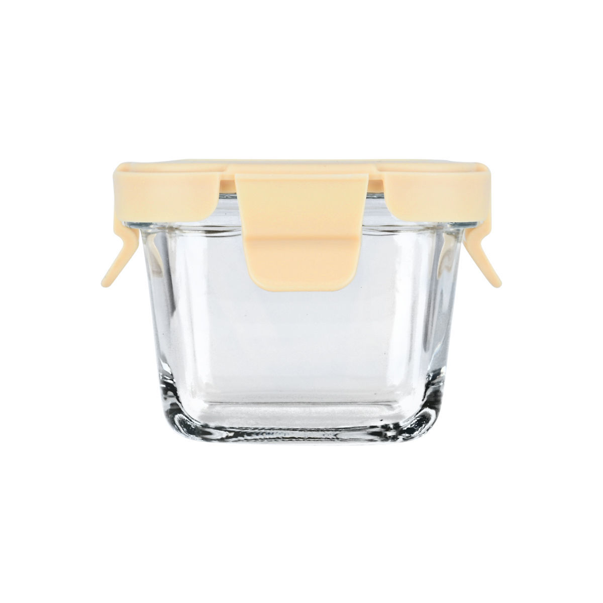 ESTIA ΦΑΓΗΤΟΔΟΧΕΙΟ CLICK&SEAL ΓΥΑΛΙΝΟ 160ml 9.2x9.2x6.3cm ΜΕ ΚΑΠΑΚΙ ΠΛΑΣΤΙΚΟ IVORY