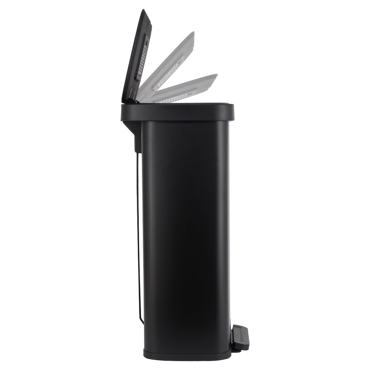 ESTIA ΚΑΔΟΣ ΑΠΟΡΡΙΜΑΤΩΝ FLATOP SOFT CLOSE 70lt ΜΑΤ ΜΑΥΡΟΣ