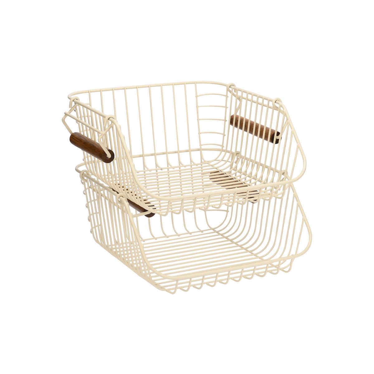 ESTIA ΚΑΛΑΘΙ ΟΡΓΑΝΩΣΗΣ ALLURE ΜΕΤΑΛΛΙΚΟ 26.5x29.5x16cm ΣΤΟΙΒΑΖΟΜΕΝΟ IVORY