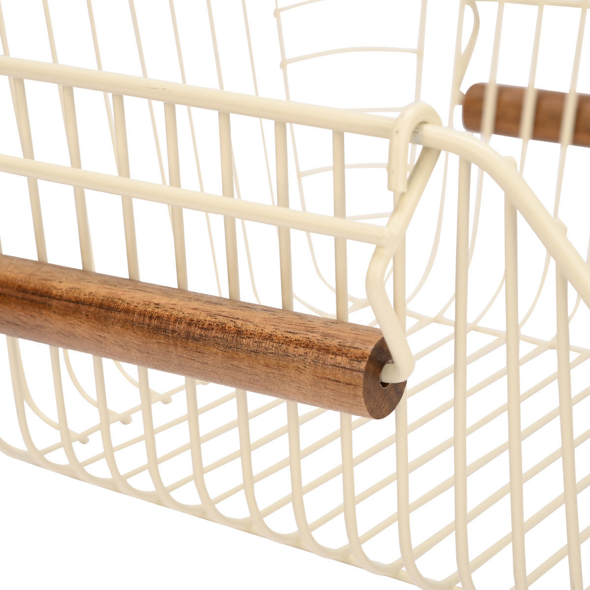 ESTIA ΚΑΛΑΘΙ ΟΡΓΑΝΩΣΗΣ ALLURE ΜΕΤΑΛΛΙΚΟ 26.5x29.5x16cm ΣΤΟΙΒΑΖΟΜΕΝΟ IVORY