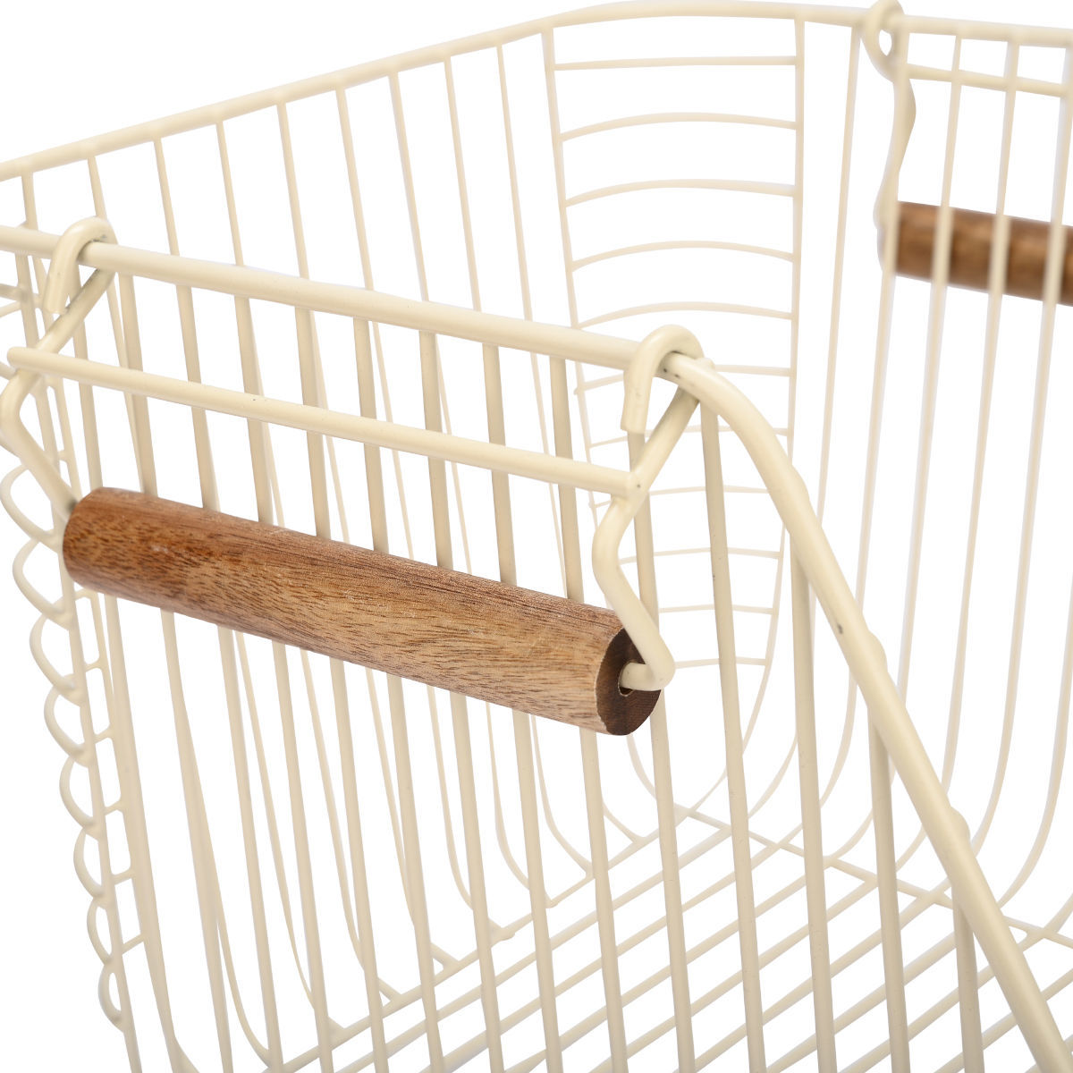 ESTIA ΚΑΛΑΘΙ ΟΡΓΑΝΩΣΗΣ ALLURE ΜΕΤΑΛΛΙΚΟ 26.5x29.5x21.5cm ΣΤΟΙΒΑΖΟΜΕΝΟ IVORY