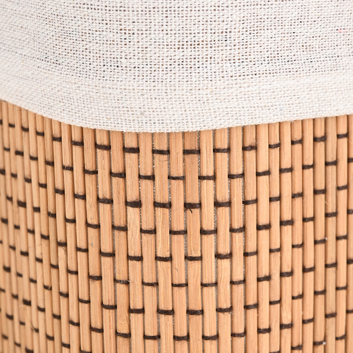 Καλάθι Οργάνωσης Σετ 3 Τεμαχίων Estia Bamboo Essentials Mε Επένδυση Νέα Πλέξη 02-34580