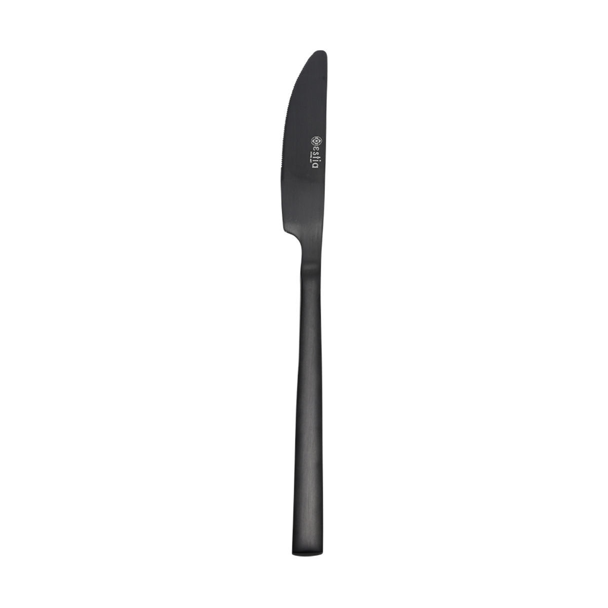 ESTIA ΜΑΧΑΙΡΙ ΦΑΓΗΤΟΥ PRESTIGE BLACK ΑΝΟΞΕΙΔΩΤΟ ΑΤΣΑΛΙ 18/0 ΜΑΥΡΟ MAT