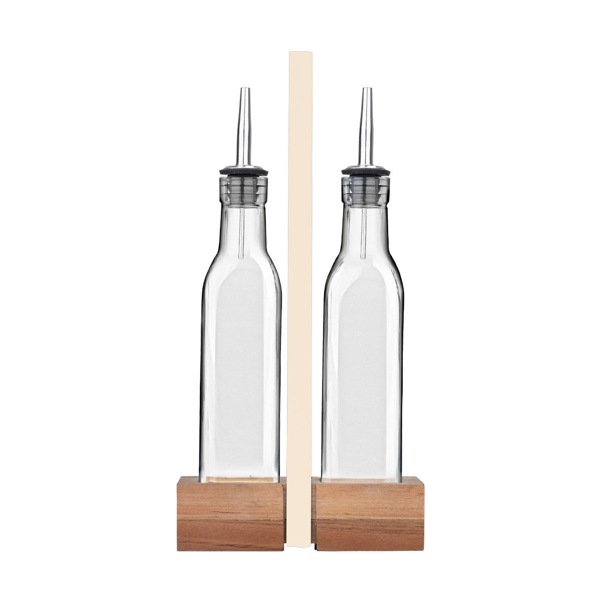 ESTIA ΜΠΟΥΚΑΛΙΑ ΓΙΑ ΛΑΔΙ /ΞΥΔΙ ALLURE 2x280ml ΜΕ ΞΥΛΙΝΗ ΒΑΣΗ