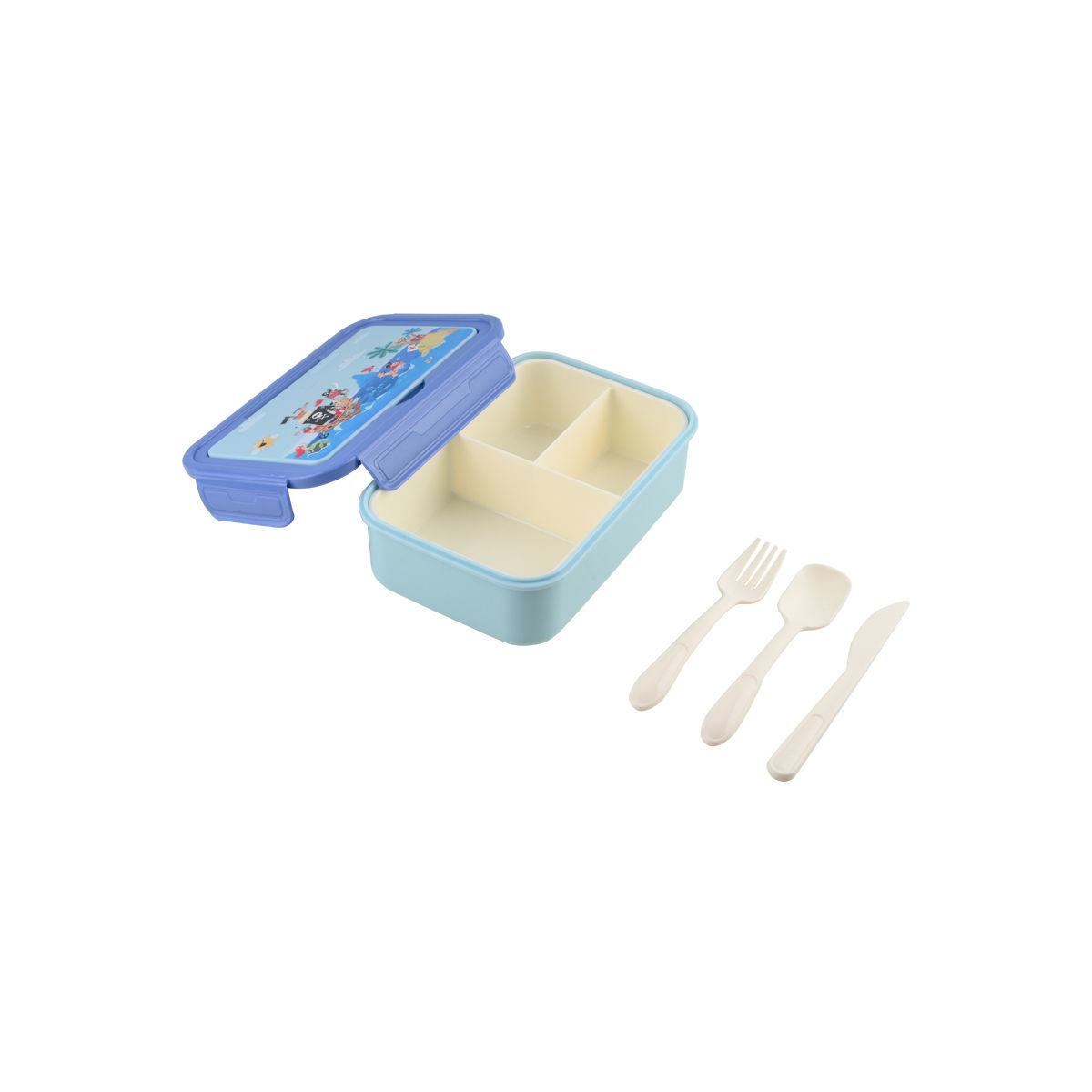 ESTIA ΠΑΙΔΙΚΟ ΦΑΓΗΤΟΔΟΧΕΙΟ SAVE THE AEGEAN 1400ml ΜΕ 3 ΘΗΚΕΣ TREASURE QUEST