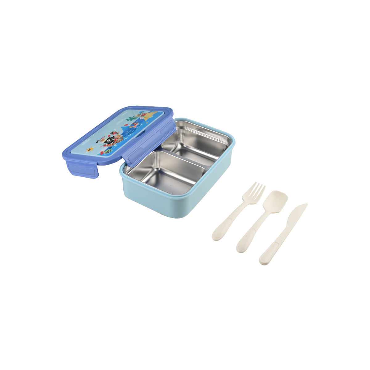 ESTIA ΠΑΙΔΙΚΟ ΦΑΓΗΤΟΔΟΧΕΙΟ SAVE THE AEGEAN 900ml ΜΕ 2 ΑΝΟΞ. ΘΗΚΕΣ TREASURE QUEST