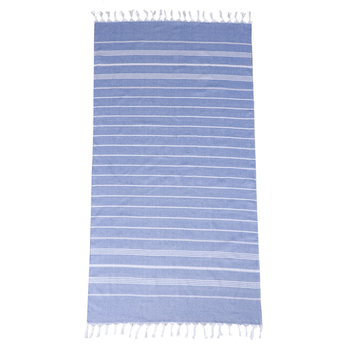 ESTIA ΠΕΤΣΕΤΑ ΘΑΛΑΣΣΗΣ NAVY STRIPES ΒΑΜΒΑΚΕΡΗ 80x170cm ΜΠΛΕ
