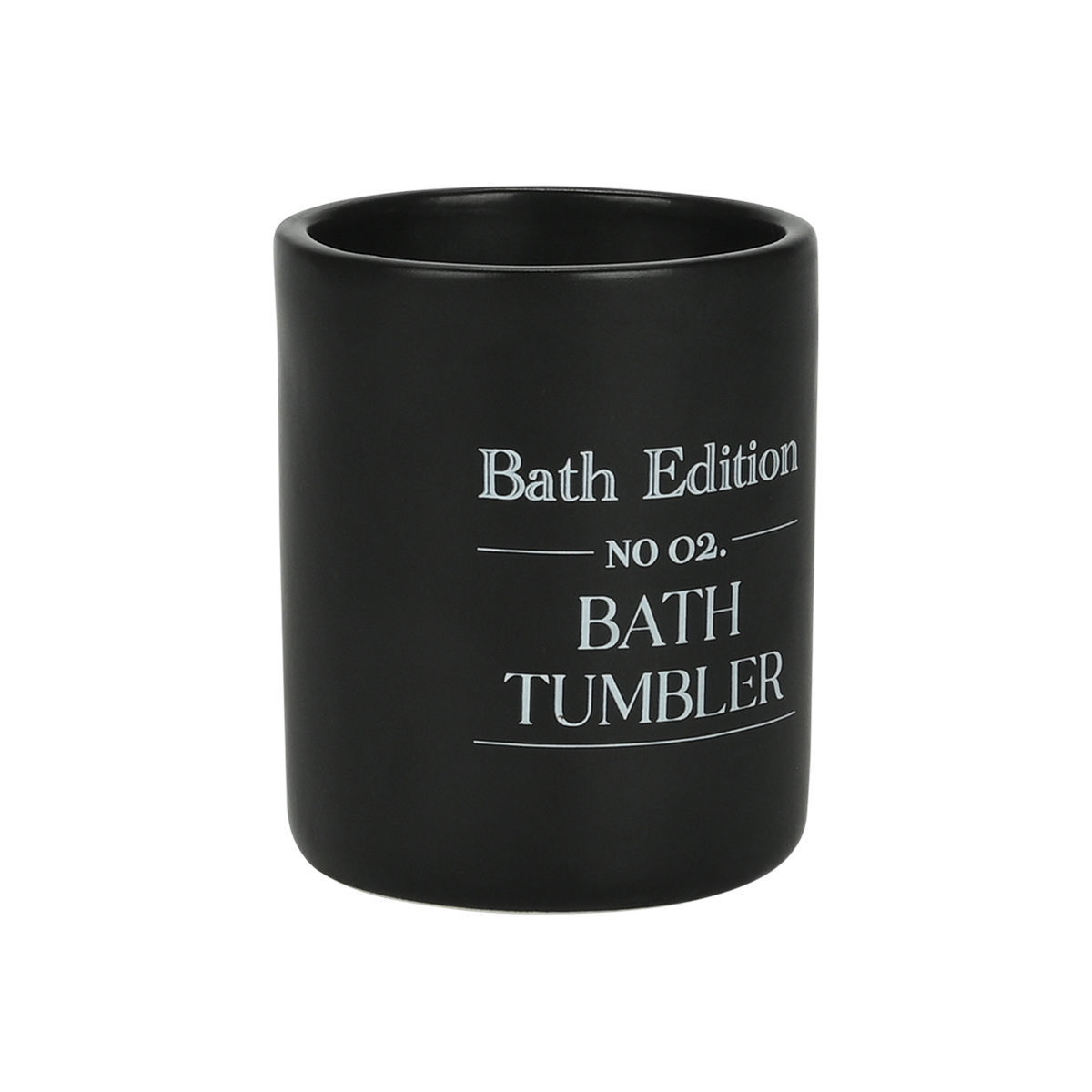 ESTIA ΠΟΤΗΡΑΚΙ ΜΠΑΝΙΟΥ MYST STONEWARE ΜΑΥΡΟ