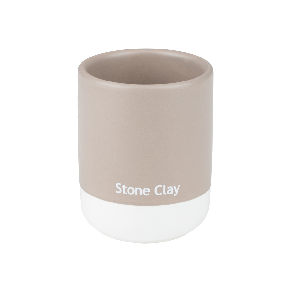 ESTIA ΠΟΤΗΡΑΚΙ ΜΠΑΝΙΟΥ TONE LAB ΚΕΡΑΜΙΚΟ STONE CLAY