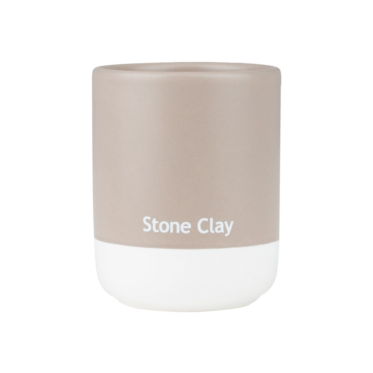 ESTIA ΠΟΤΗΡΑΚΙ ΜΠΑΝΙΟΥ TONE LAB ΚΕΡΑΜΙΚΟ STONE CLAY