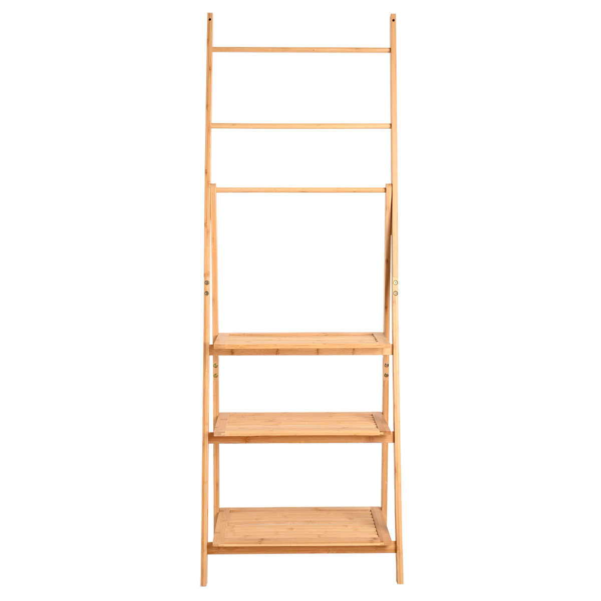 ESTIA ΡΑΦΙΕΡΑ ΔΑΠΕΔΟΥ ΟΡΓΑΝΩΣΗΣ ΒΑΜΒΟΟ ESSENTIALS ΜΕ 3 ΡΑΦΙΑ ΦΥΣΙΚΟ ΧΡΩΜΑ