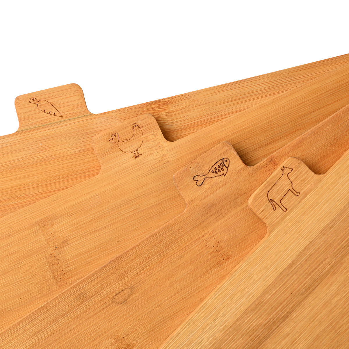 ESTIA ΣΕΤ ΕΠΙΦΑΝΕΙΕΣ ΚΟΠΗΣ BAMBOO ESSENTIALS 5 ΤΕΜ ΜΕ ΜΑΥΡΗ ΜΕΤΑΛΛΙΚΗ ΒΑΣΗ