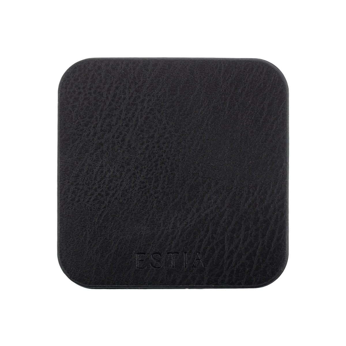 ESTIA ΣΟΥΒΕΡ ALLURE PVC 10x10cm ΜΑΥΡΟ  ΣΕΤ 4 ΤΕΜ.