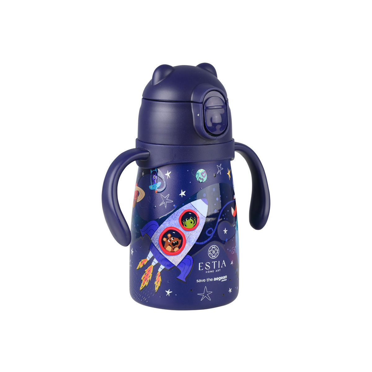 ESTIA ΘΕΡΜΟΣ ΠΑΙΔΙΚΟ BUBBLE BOTTLE SAVE THE AEGEAN 300ml SOLAR JUMP