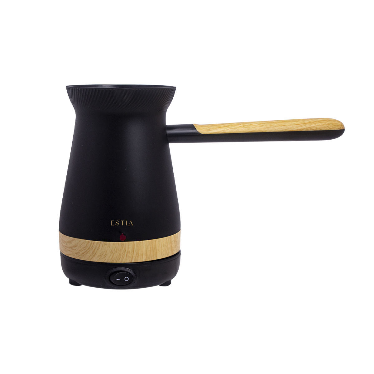 ESTIA ΗΛΕΚΤΡΙΚΟ ΜΠΡΙΚΙ OAK 1000W ΜΕ ΑΠΟΣΠΩΜΕΝΗ ΒΑΣΗ 360° ΜΑΥΡΟ