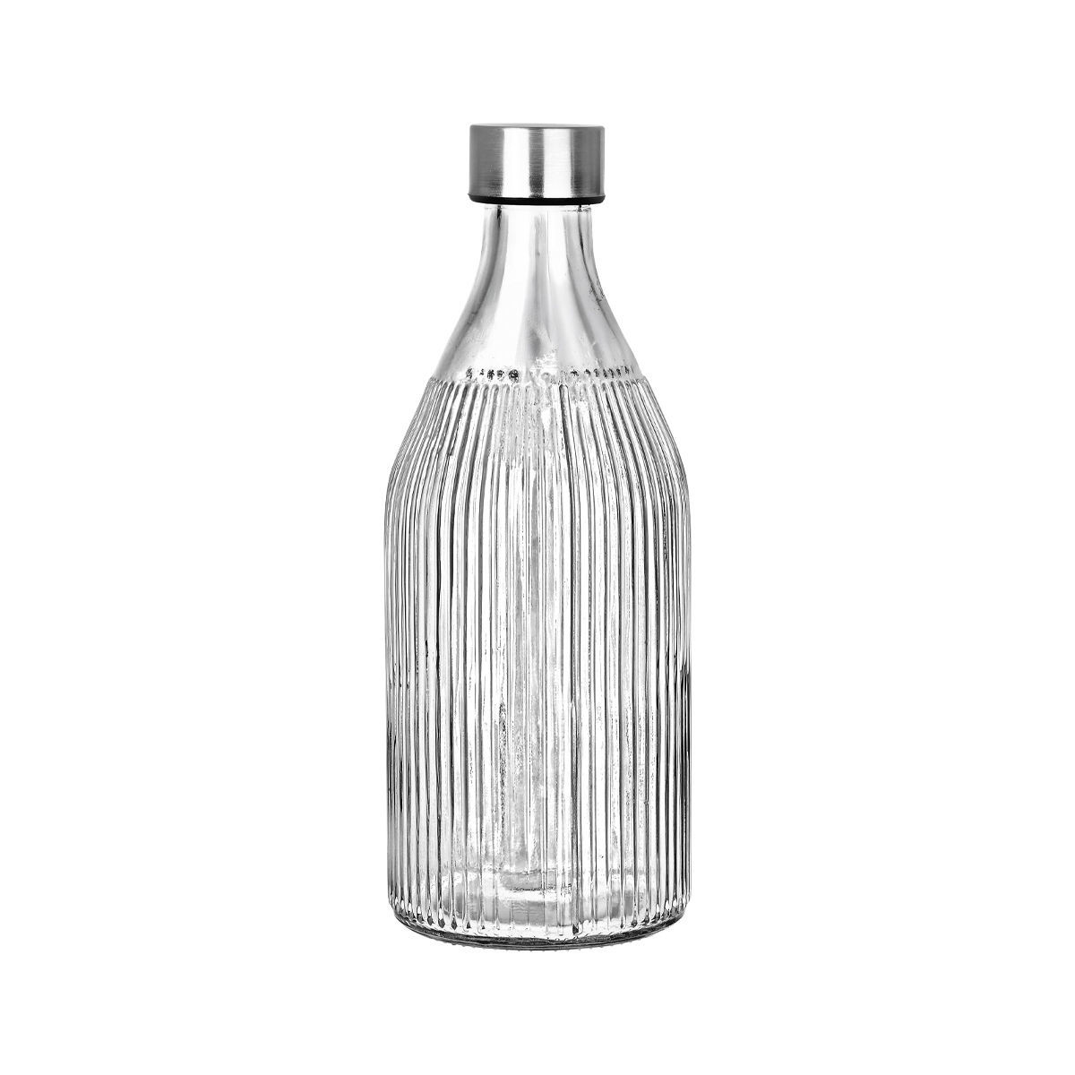 ΜΠΟΥΚΑΛΙ ΓΥΑΛΙΝΟ 1000ml ΜΕ ΑΝΟΞΕΙΔΩΤΟ ΚΑΠΑΚΙ