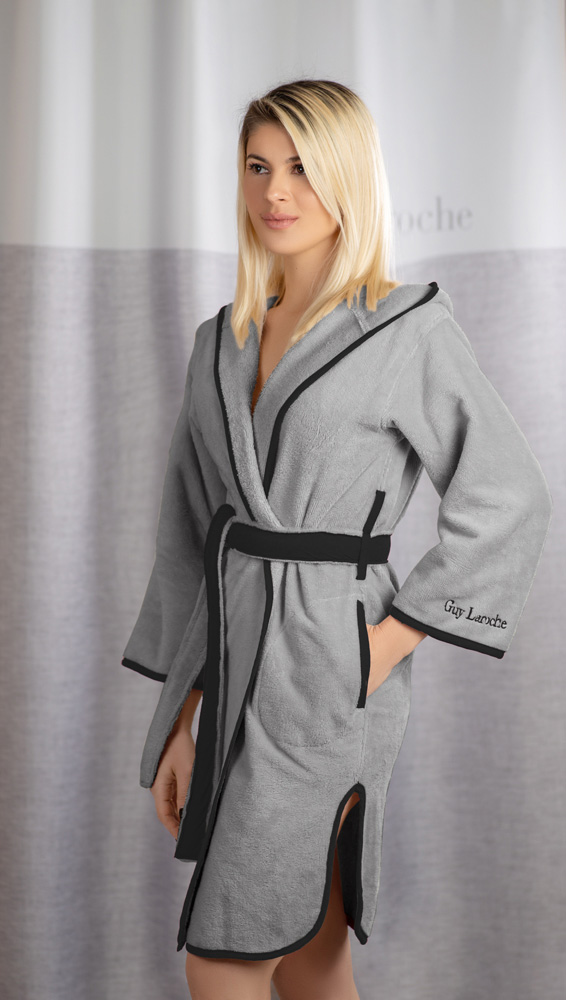 Μπουρνούζι NEW COMFY Smoke - Small με κουκούλα