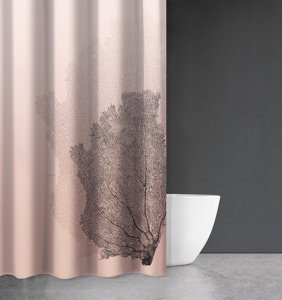 Κουρτίνα μπάνιου SEA WATER DES 621 Old Pink 180x200