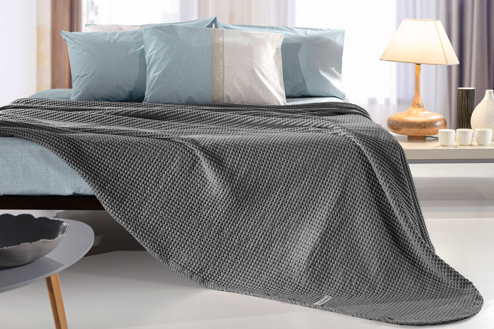 Κουβέρτα - Κάλυμμα κρεβατιού ETERNITY Anthracite 230X240