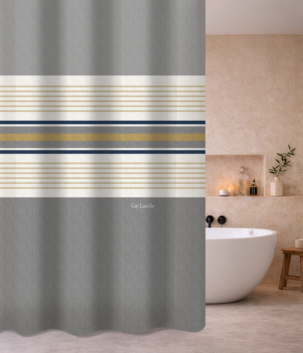 Κουρτίνα Μπάνιου Pinstripe Grey