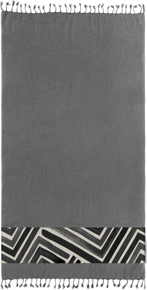 Πετσέτα Θαλάσσης - Παρεό Pestemal 19 Anthracite 90x170