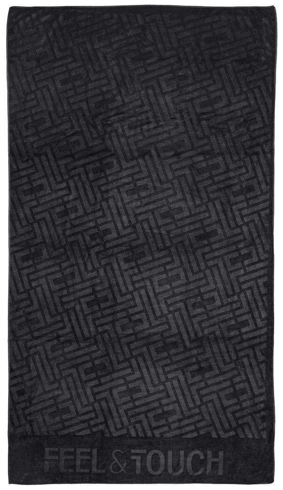 Πετσέτα Θαλάσσης Icon Black 90x170