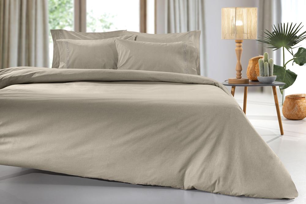 Σεντόνι Color Plus Taupe 170x270