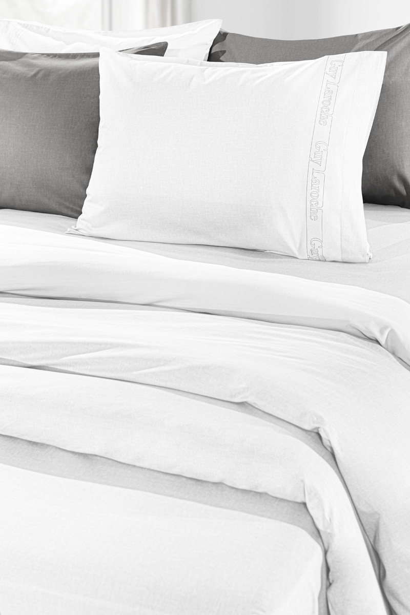 Σεντόνι Color Plus White Με Λάστιχο