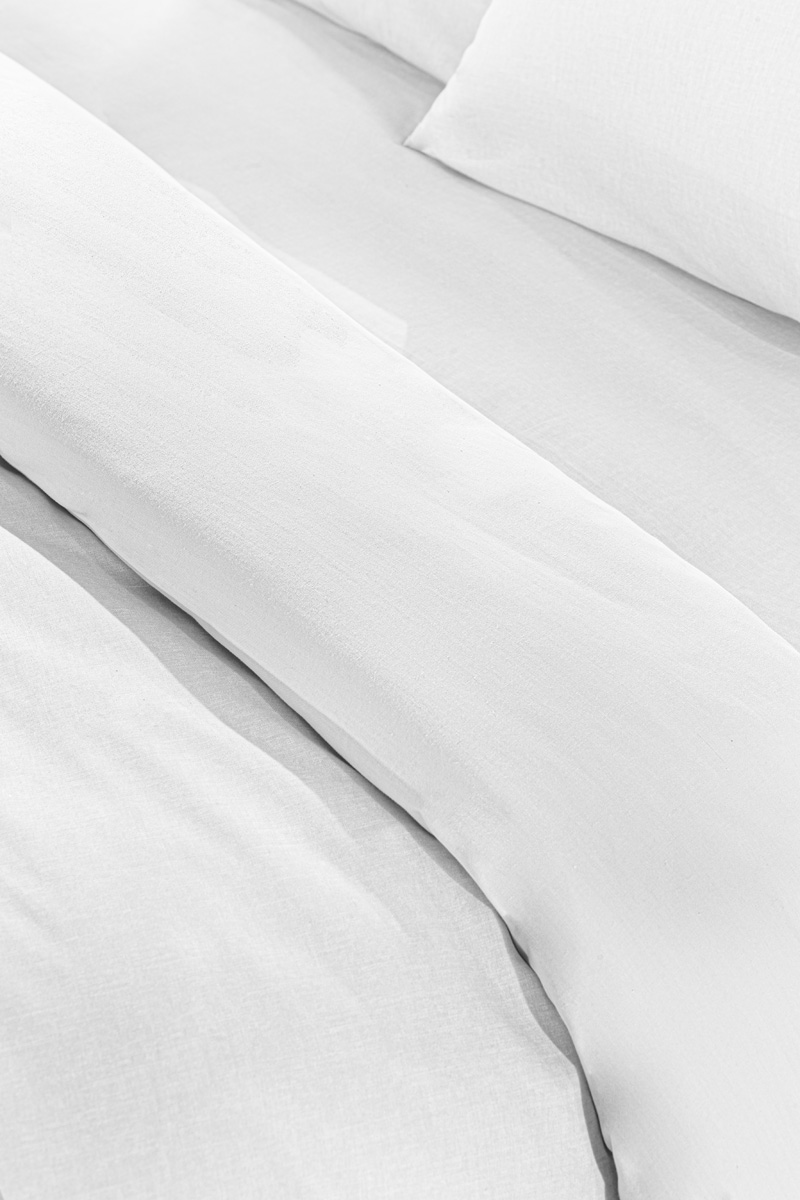 Σεντόνι Color Plus White Με Λάστιχο