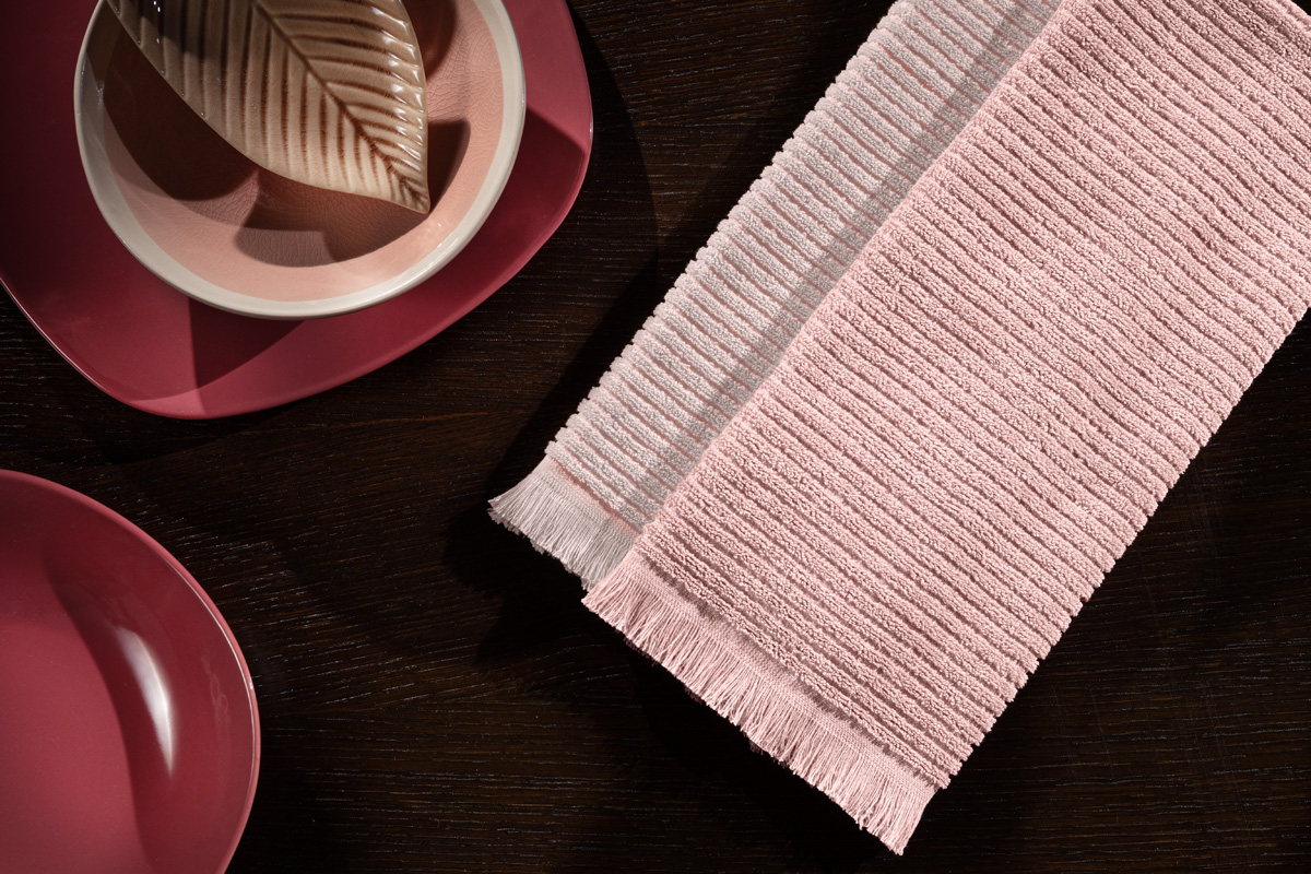 Σετ 2τμχ Πετσέτες Κουζίνας Tissus Rose