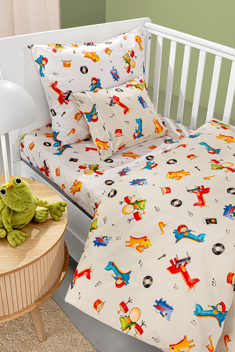 Σετ 3τμχ Βρεφικά Σεντόνια Band Natural