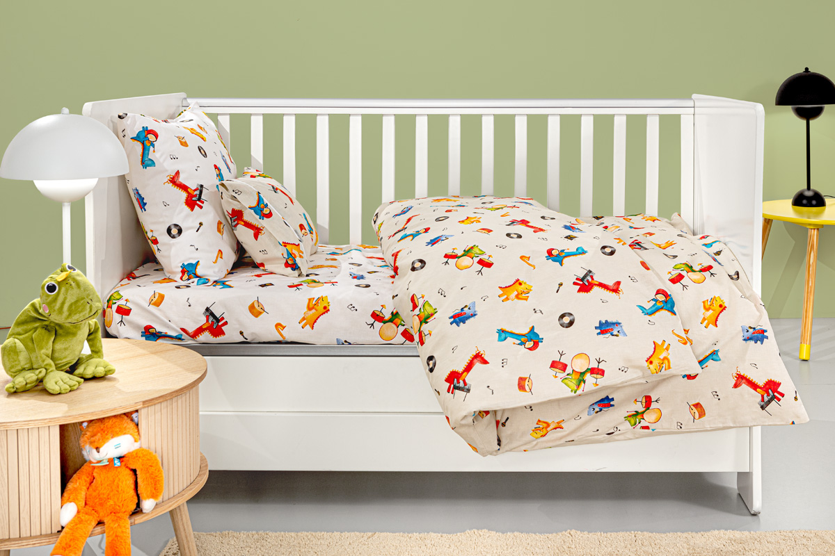 Σετ 3τμχ Βρεφικά Σεντόνια Band Natural