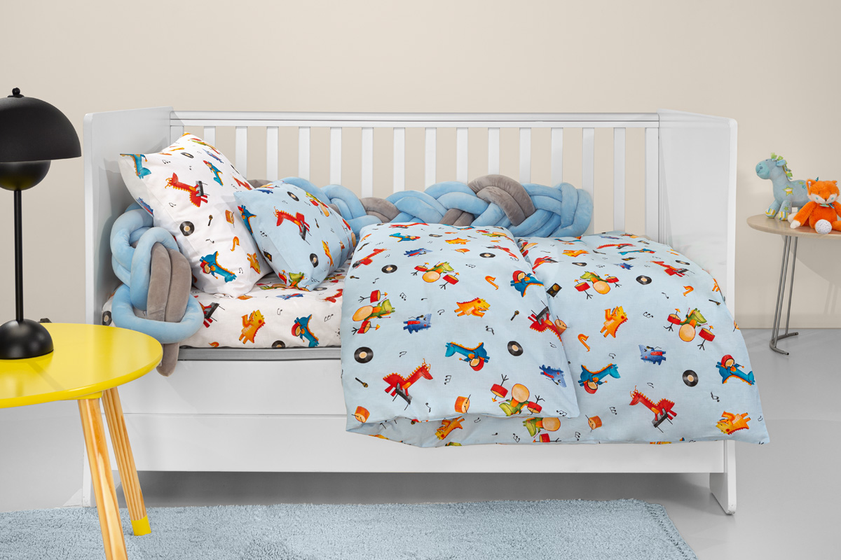 Σετ 3τμχ Βρεφικά Σεντόνια Band Sky