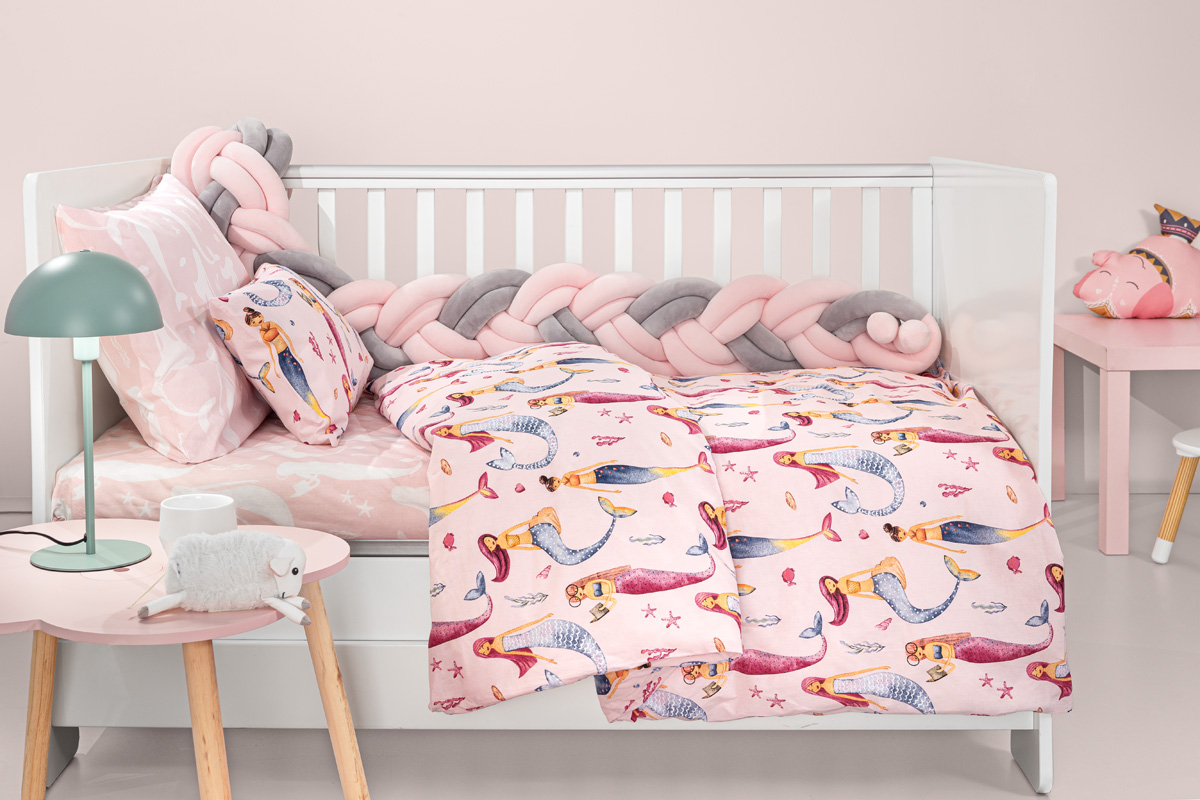 Σετ 3τμχ Βρεφικά Σεντόνια Merida Pink