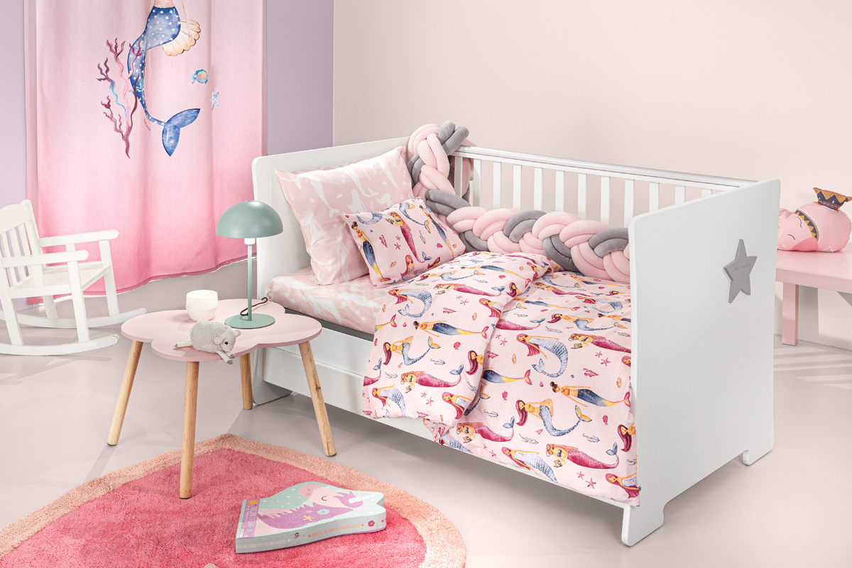 Σετ 3τμχ Βρεφικά Σεντόνια Merida Pink