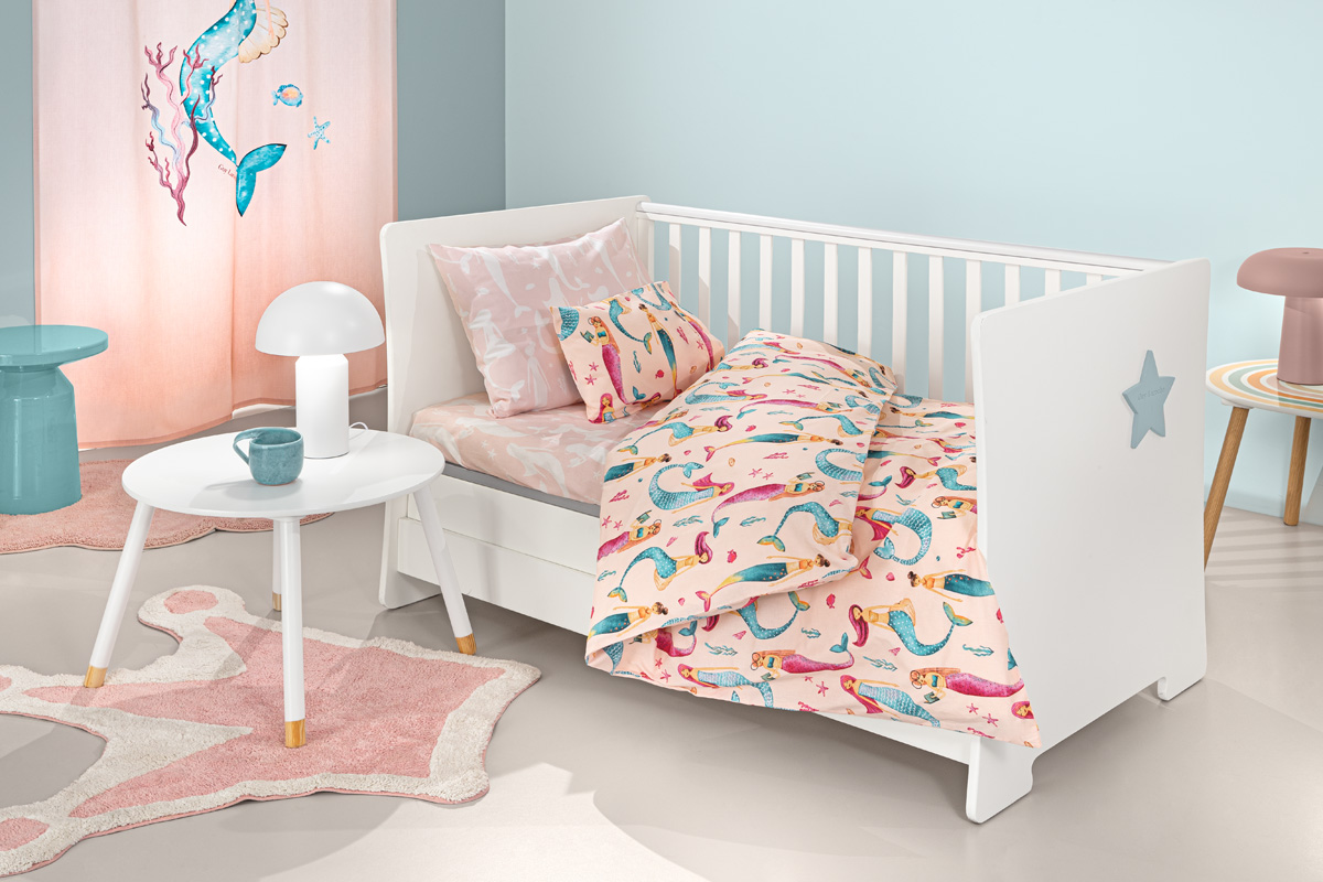 Σετ 3τμχ Βρεφικά Σεντόνια Merida Salmon