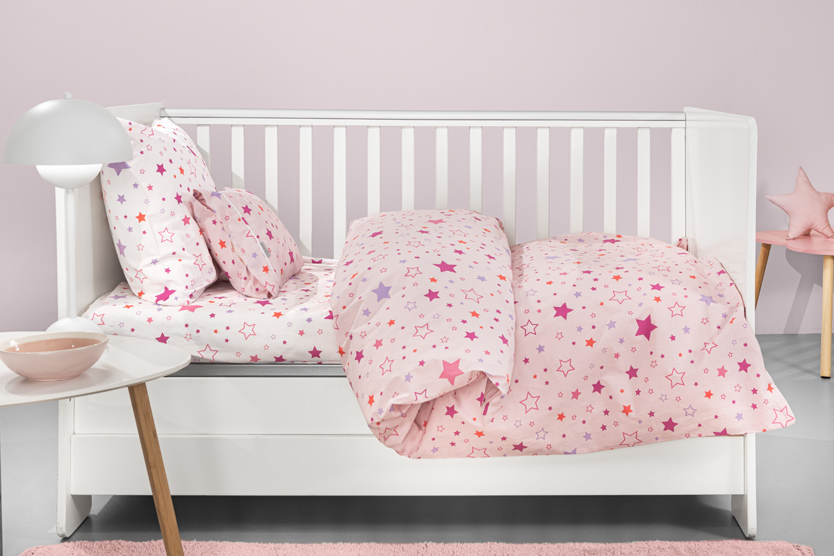 Σετ 3τμχ Βρεφικά Σεντόνια Starland Pink