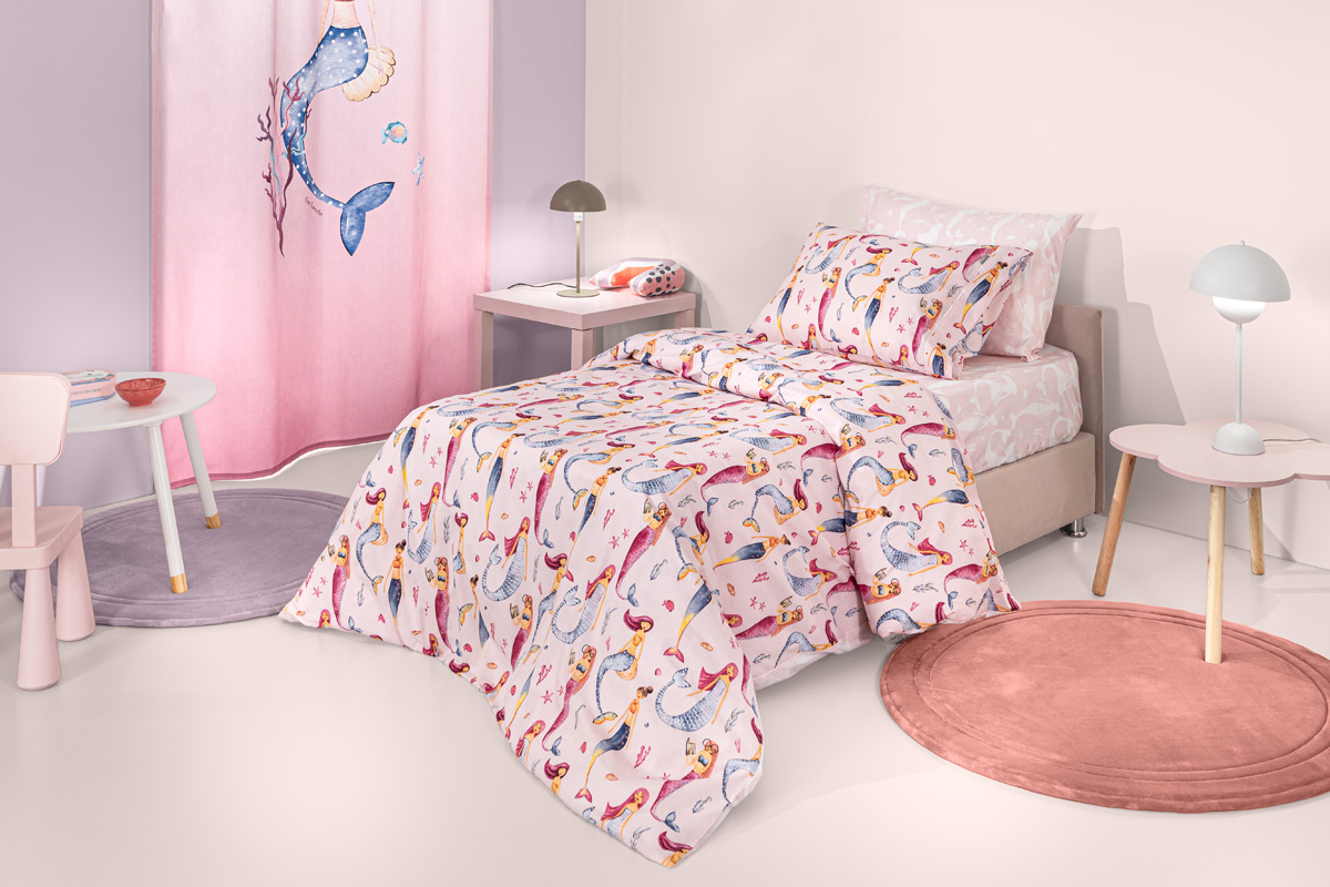 Σετ 3τμχ Παιδικά Σεντόνια Merida Pink