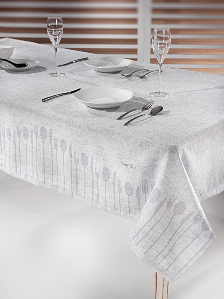 Τραπεζομάντηλο 1007 Silver 145x145