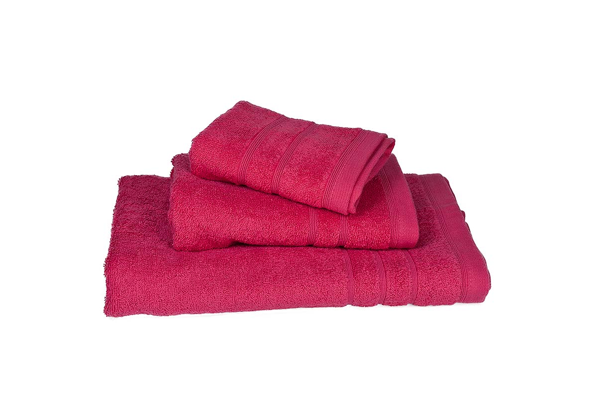 Πετσέτα ΚΟΜΒΟΣ Πεννιέ 500γρ/μ2 Φούξια Σώματος 75x145
