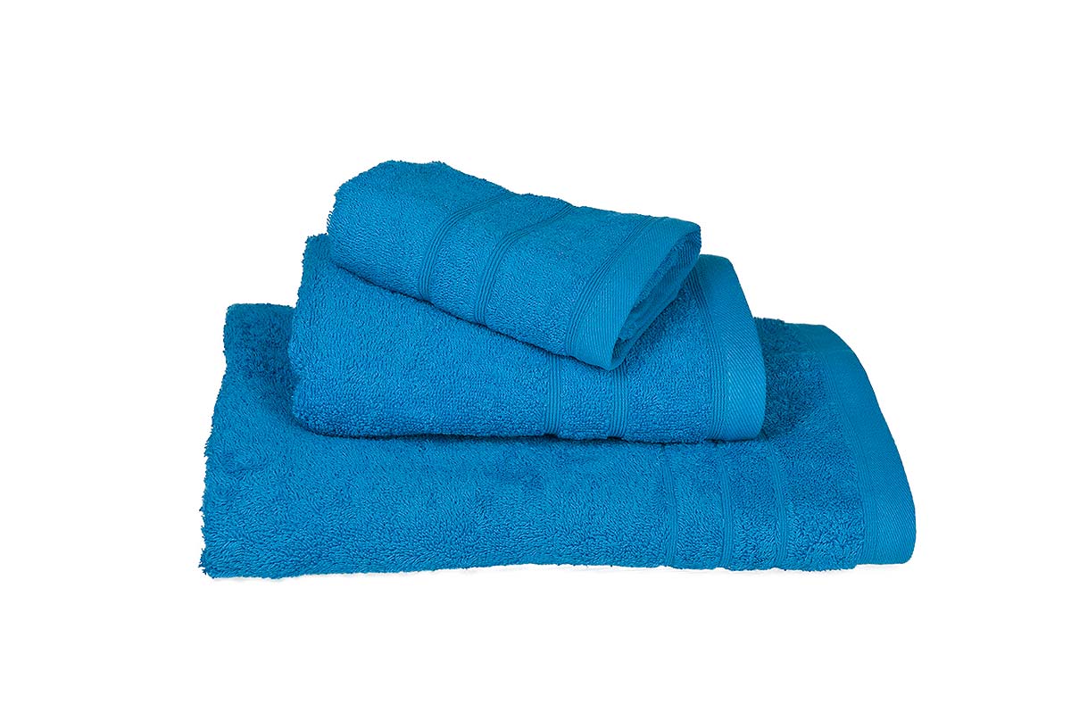 Πετσέτα ΚΟΜΒΟΣ Πεννιέ 500γρ/μ2 Τυρκουάζ Σώματος 75x145