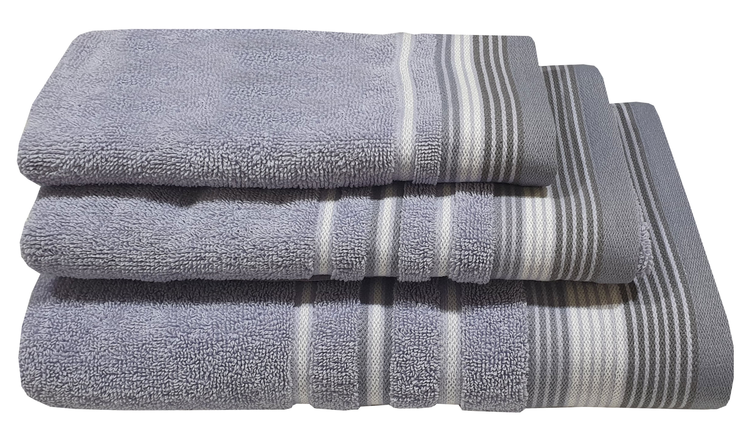 Πετσέτα ΚΟΜΒΟΣ Satin Stripe Πεννιέ 450γρ/m2 100% Cotton Χειρός Levanda 30x50
