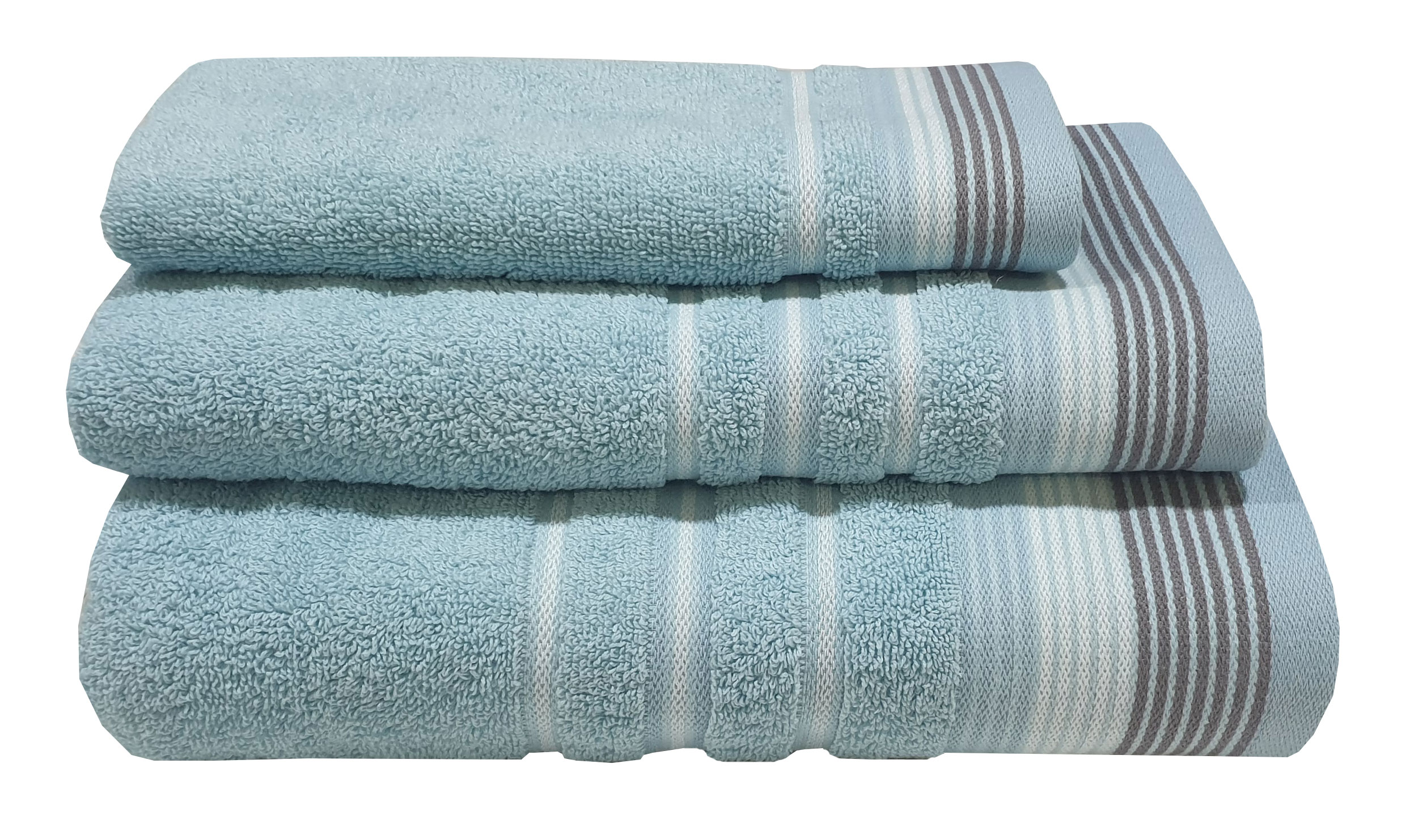 Πετσέτα ΚΟΜΒΟΣ Satin Stripe Πεννιέ 450γρ/m2 100% Cotton Χειρός Petrol 30x50