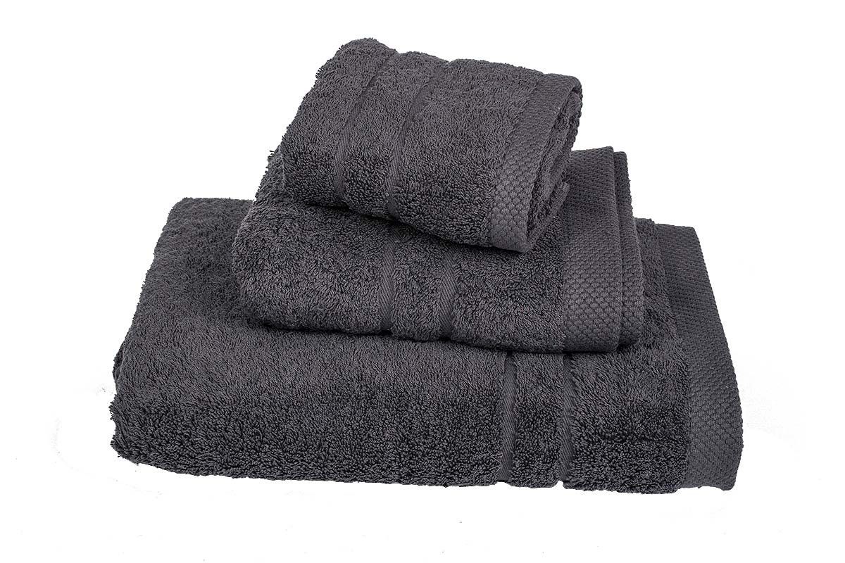 Πετσέτα Le Blanc Πεννιέ 600γρ/μ2 Grey Μπάνιου 80x145