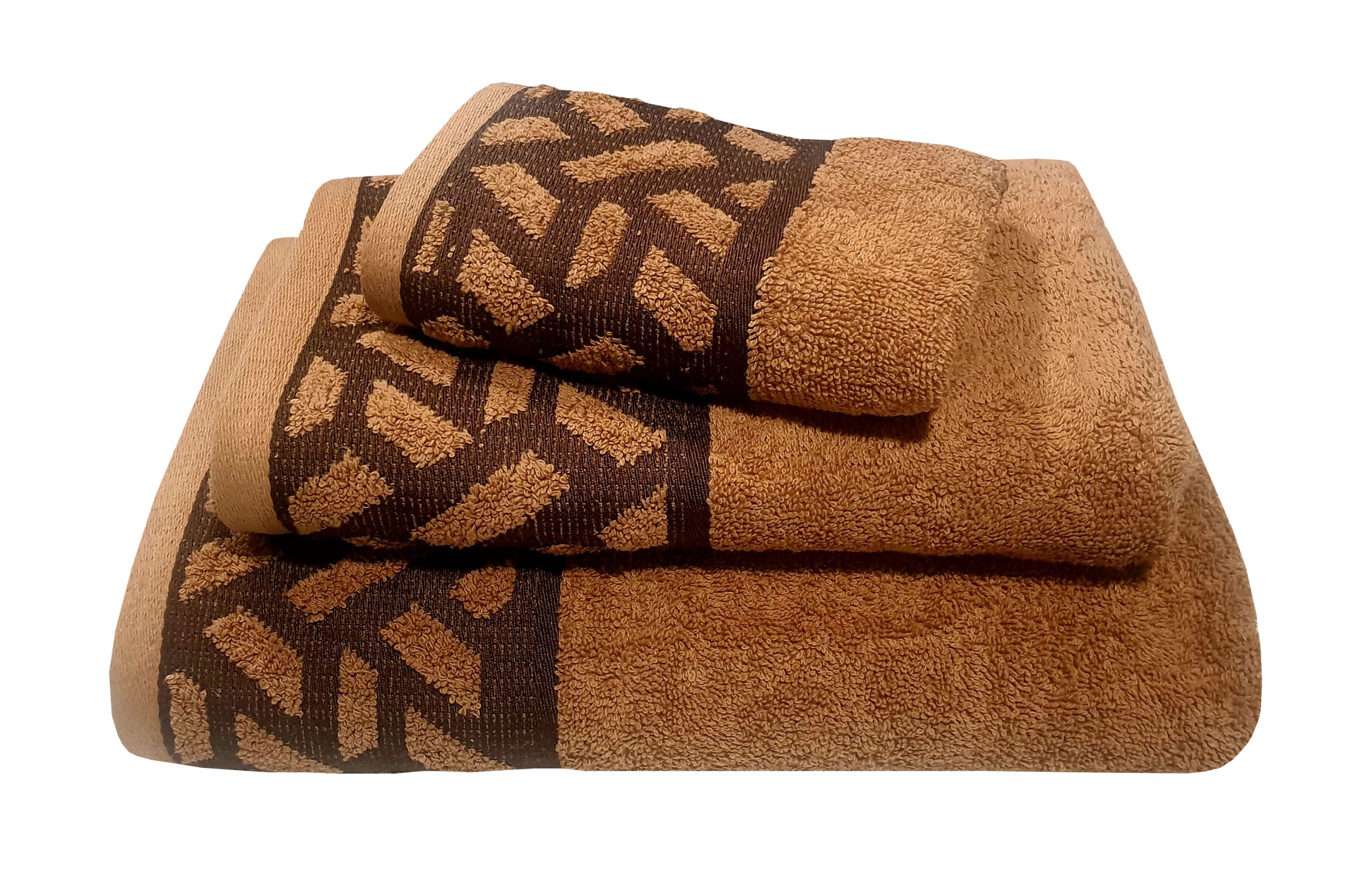 Πετσέτα Le Blanc Πεννιέ Ζακάρ 550gr/m2 MYKONOS Beige Προσώπου 50x90