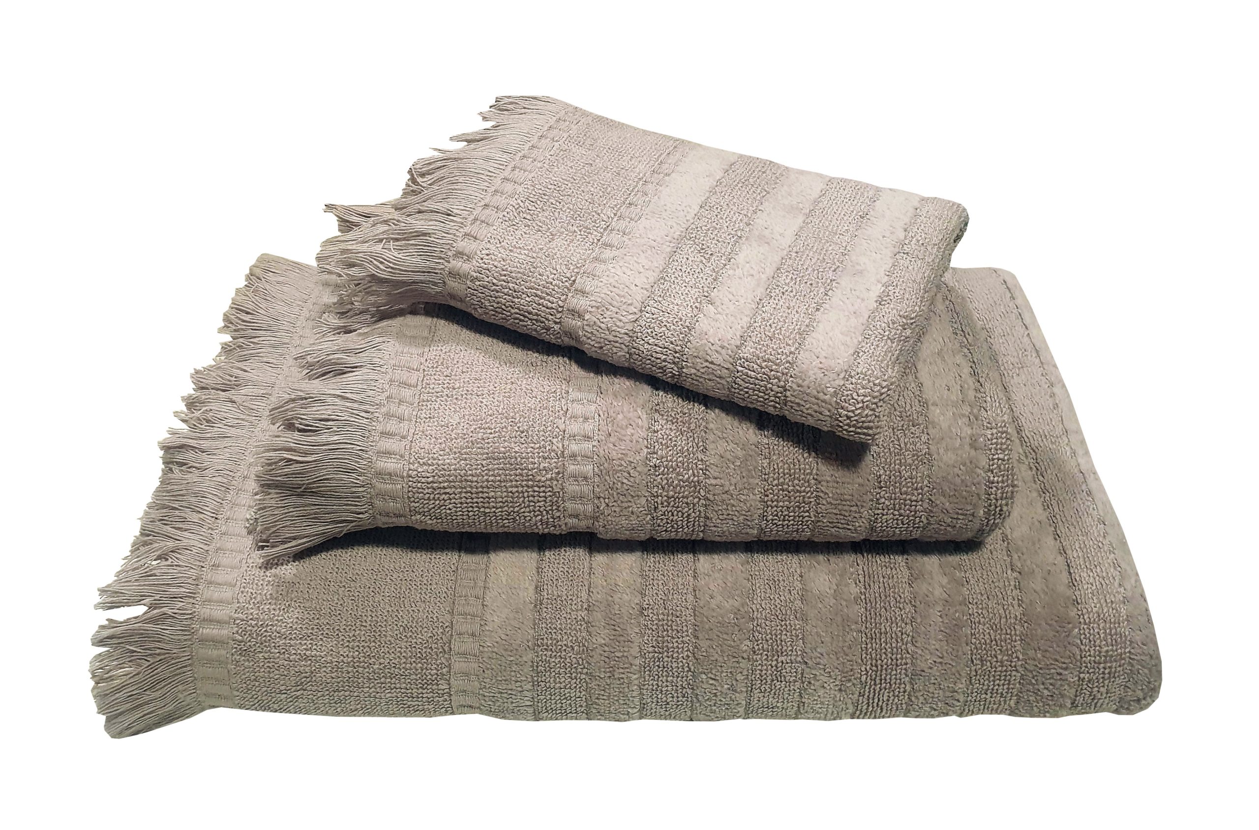 Πετσέτα Le Blanc Πεννιέ Ζακάρ 550gr/m2 PAROS Grey Σώματος 70x140